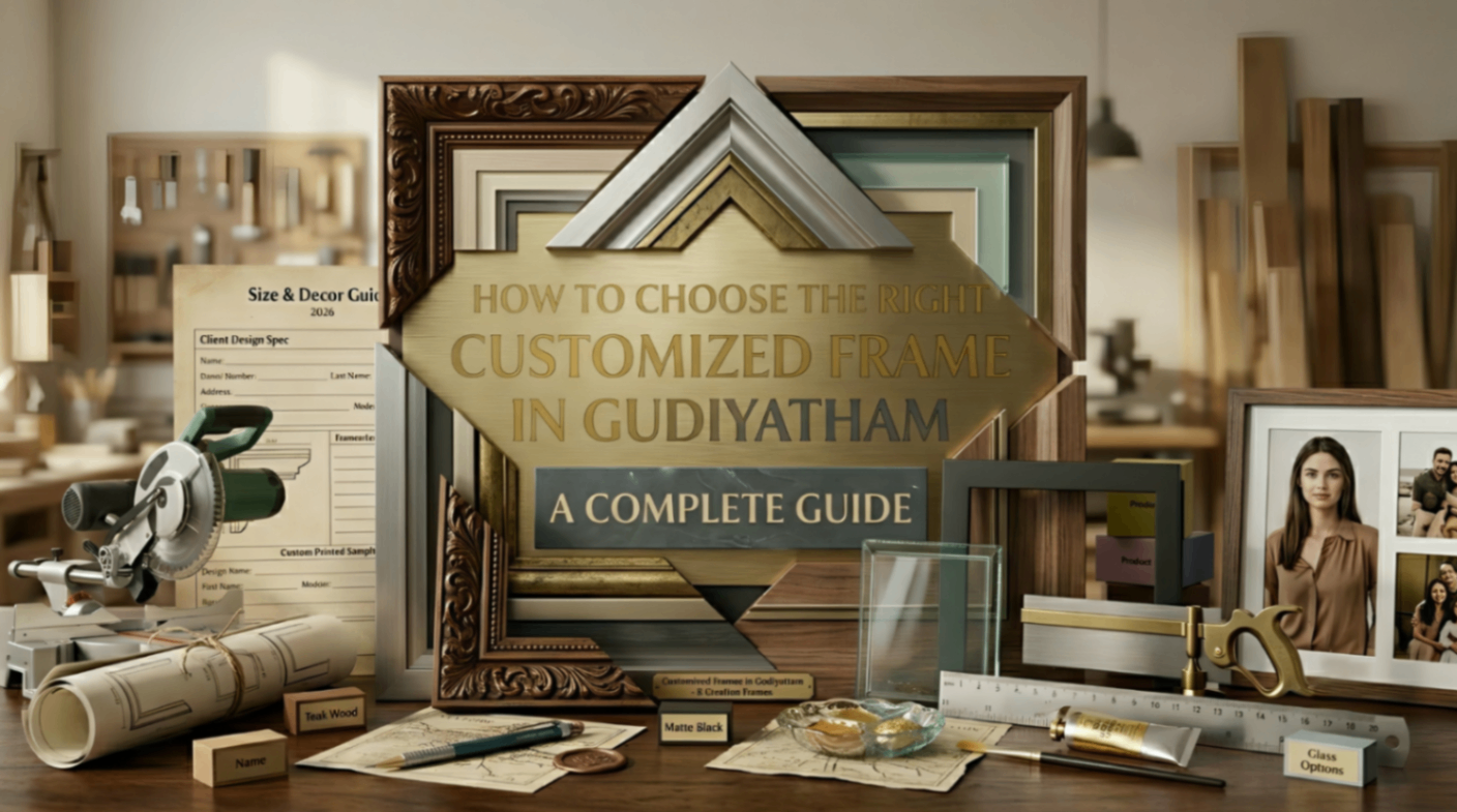 How to Choose the Right Customized Frame in Gudiyattam: A Complete Guide