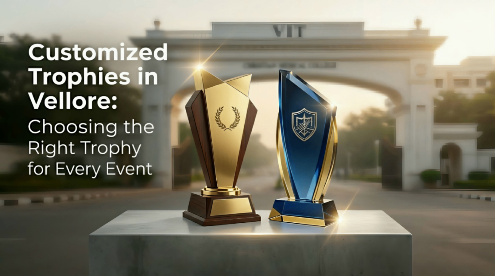 Customized Trophies in Vellore: Choosing the Right Award for Every Event