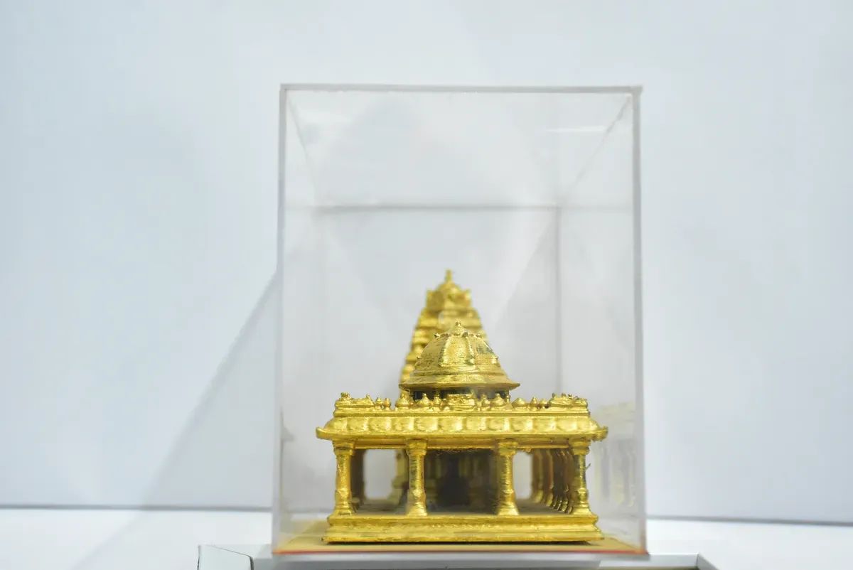 Golden Temple 3D Miniature Model (Back View) view 4