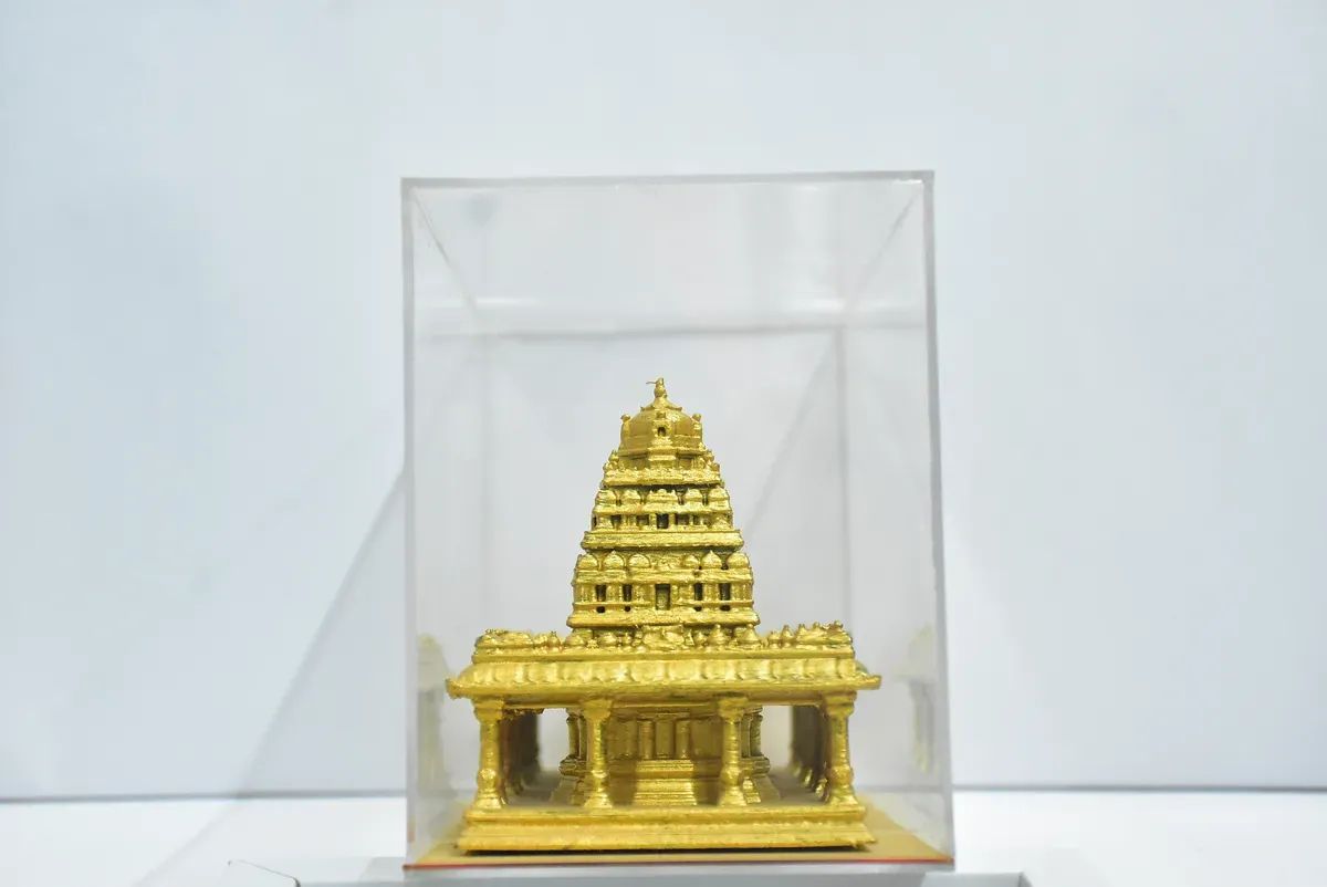 Golden Temple 3D Miniature Model (Back View) view 3